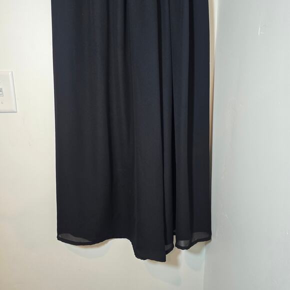 Vintage Bruno Pisano Full Length Flowy Maxi Skirt Size S Black Boho Made in USA - Picture 5 of 8